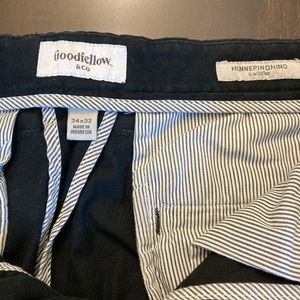 Black Goodfellow chinos